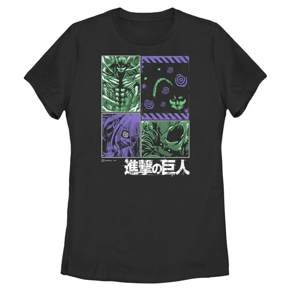 Womens Attack on Titan Three Titans T Shirt