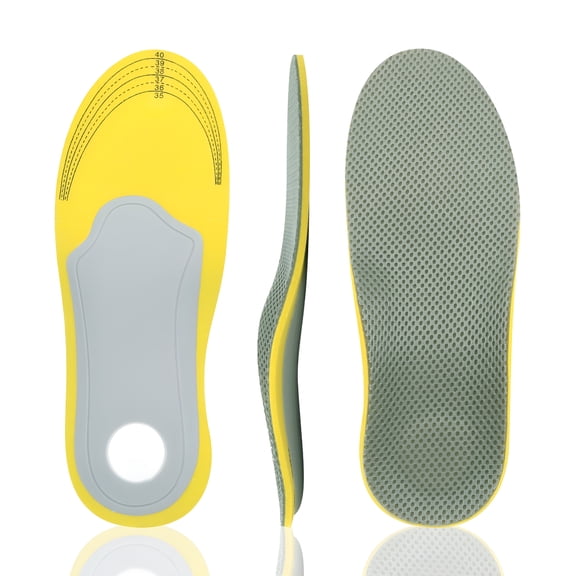 TELOLY Orthotic Arch Support Shoe Inserts Insoles for Flat Feet, Feet Pain, Plantar Fasciitis for Women, Shoe Inserts for Women (1 Pair)