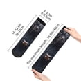 thumbnail image 4 of Naloa Majestic Black Yak Ankle Socks for Women Non Slip Socks No Show Socks Classic Low Cut Casual Socks Casual Socks, 4 of 7