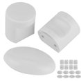 thumbnail image 2 of Juego de 4 perillas de puerta corredera para cuarto de baño, herrajes para manija de puerta de vidrio para baño (L38)L38W, 2 of 5