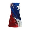 thumbnail image 6 of Sundresses for Women 1776-2026 250 Anniversary USA Flag Print V Neck Mini Tank Dress Beach Dress with Pocket, 6 of 6