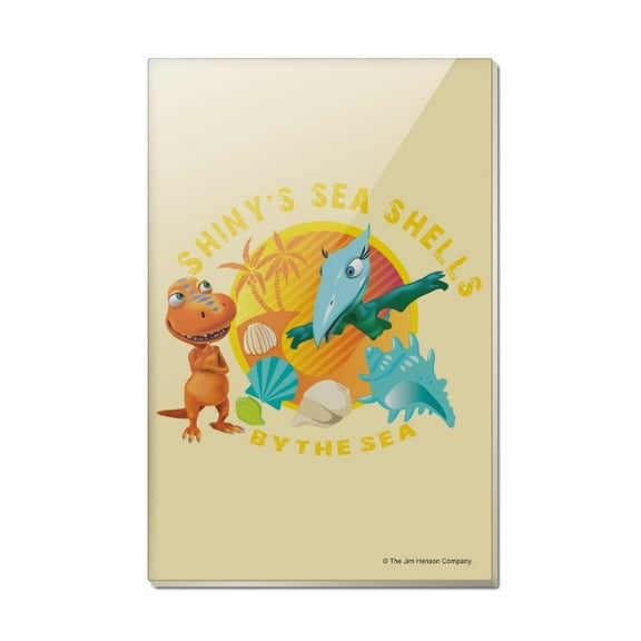 Shiny's Sea Shells by the Sea Dinosaur Train Rectangle Acrylic Fridge Refrigerator Magnet