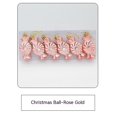 thumbnail image 1 of adornos de piruleta de caramelo de Navidad vibrante , adorno de bastón de caramelo colgante de Navidad con cuerda para decoración de festivalesOro rosa6PCS, 1 of 3