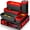 Red-36, variant on Iweighoola 60PCS Tool Box Organizer Trays, Interlocking Drawer Storage Bins for Tool Chest, Garage, Desk, Rolling Tool Cart (Black)
