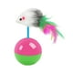 thumbnail image 3 of Juguete para gatos con forma de ratón, con plumas de colores, ideal para aliviar el aburrimiento y el entretenimiento., 3 of 6