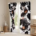 thumbnail image 4 of Feelyou Kawaii Milk Cow Black Out Curtains for Kids, Fashion Cow Print Curtains Pack of 2 (42x63 Each), Cute Cartoon Animal Bedroom Curtains, Blackout Curtains Room Decor, 4 of 7