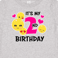 thumbnail image 4 of Inktastic Its My 2nd Birthday with Smiling Emoticons Girls Baby T-Shirt, 4 of 5