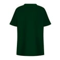 thumbnail image 6 of Ayolanni Women's Shirts Army Green Plus Size Short Sleeve V-Neck Solid T-Shirts Girls Shirts 4x, 6 of 6