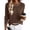 5# Coffee, variant on Womens Fall Long Sleeve Striped Crochet Sweaters Top Crew Neck Knit Pullover Comfy Soft Lightweight Clothes Casual Daily Wear Work Travel Vacation Spring Trendy Clothes
