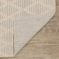 thumbnail image 4 of Textured Diamond Grey/Ivory Handwoven Cotton Rug, 6' x 9', 4 of 6