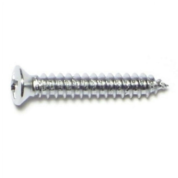 #8 x 1" Steel Phillips Oval Head Sheet Metal Screws SMSJC-067 (25 pcs.)
