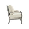 thumbnail image 4 of Ave Six Abbott Spindle Accent Chair with Padded Spring Seat and Brushed Grey Base, 26.75" W x 31.25" D x 36" H, Gray, 4 of 5