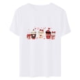 thumbnail image 5 of VKOYWKM Womens Valentine's Day Shirts Heart Graphic Tees Short Sleeve Casual Crew Neck Holiday Tops Romantic Valentines Day Gifts Shirt, 5 of 7