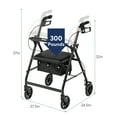 thumbnail image 7 of Drive Medical R726BK 4-Wheel Rollator 1 Each, 7 of 7