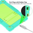 thumbnail image 6 of Fancing Case for T-Mobile Revvl Tab 5G 2023 Released Tablet,Shoulder Strap Soft Silicone & Hard Back Hybrid Shockproof Kids Friendly Protective Case for REVVL TAB 5G 2023 Released (Mint Green), 6 of 6