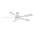 thumbnail image 4 of Wynd 60" Matte White Integrated LED Smart Ceiling Fan with Remote Control, 4 of 11