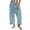 Light Blue, variant on AherBiu Lounge Pants for Women High Waisted Straight Leg Lightweight Summer Casual Slacks Trousers with Pockets