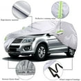 thumbnail image 3 of 190T Car Cover SUV Protection Cover Waterproof All Weather Weatherproof UV Sun Protection Snow Dust Storm Resistant Outdoor Car Cover (M 183.07''x74.8''x66.14''), 3 of 11