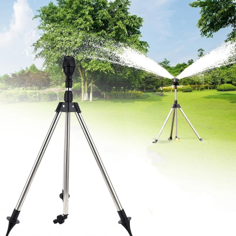 Interlinkable Tripod Sprinkler Base System For Expansive Yard Water Distribution
