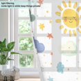 thumbnail image 4 of Yayeee Window Curtains Light Filtering 63"x52" Grommet Panel Pair Home Living Room Decor, Rainbows Pattern, 4 of 7