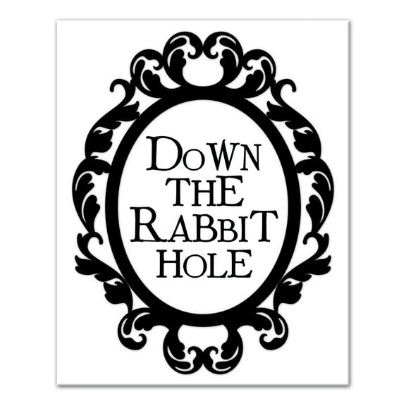 Creative Products Down the Rabbit Hole 16x20 Canvas Wall Art