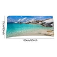 thumbnail image 3 of kladzum Beach Towel Microfiber Beach Towel Super Lightweight Colorful Bath Towel Sandproof Beach Blanket Multi-Purpose Towel for Travel Swimming Pool 30x60 Inch Summer Savings Clearance!, 3 of 4