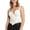 White, variant on Lace Underwire Bustier Top With Waist Cincher For Shaping Corset Style Crop Top,Color:Khaki