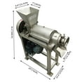 thumbnail image 2 of Automatic Spiral Fruit Vegetable Crusher Juicer Multi-functional Juice Extractor 220V 3-phase, 2 of 15