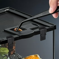 BESTONZON Feeding Tank Parts Easy Install Black Plastic Latch for Reptiles 6Pcs