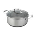thumbnail image 1 of Cacerola de Acero Inoxidable Westinghouse Black Signature 26cm con tapa de cristal plateado, 1 of 5