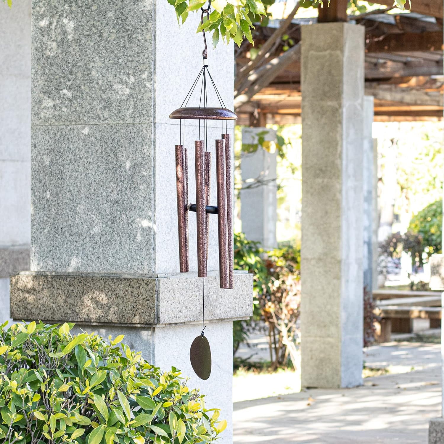 Wonder Garden Outdoor Metal Wind Chime With Deep Soothing Tone  Perfect Gift For Garden, Patio, Outdoor Decoration