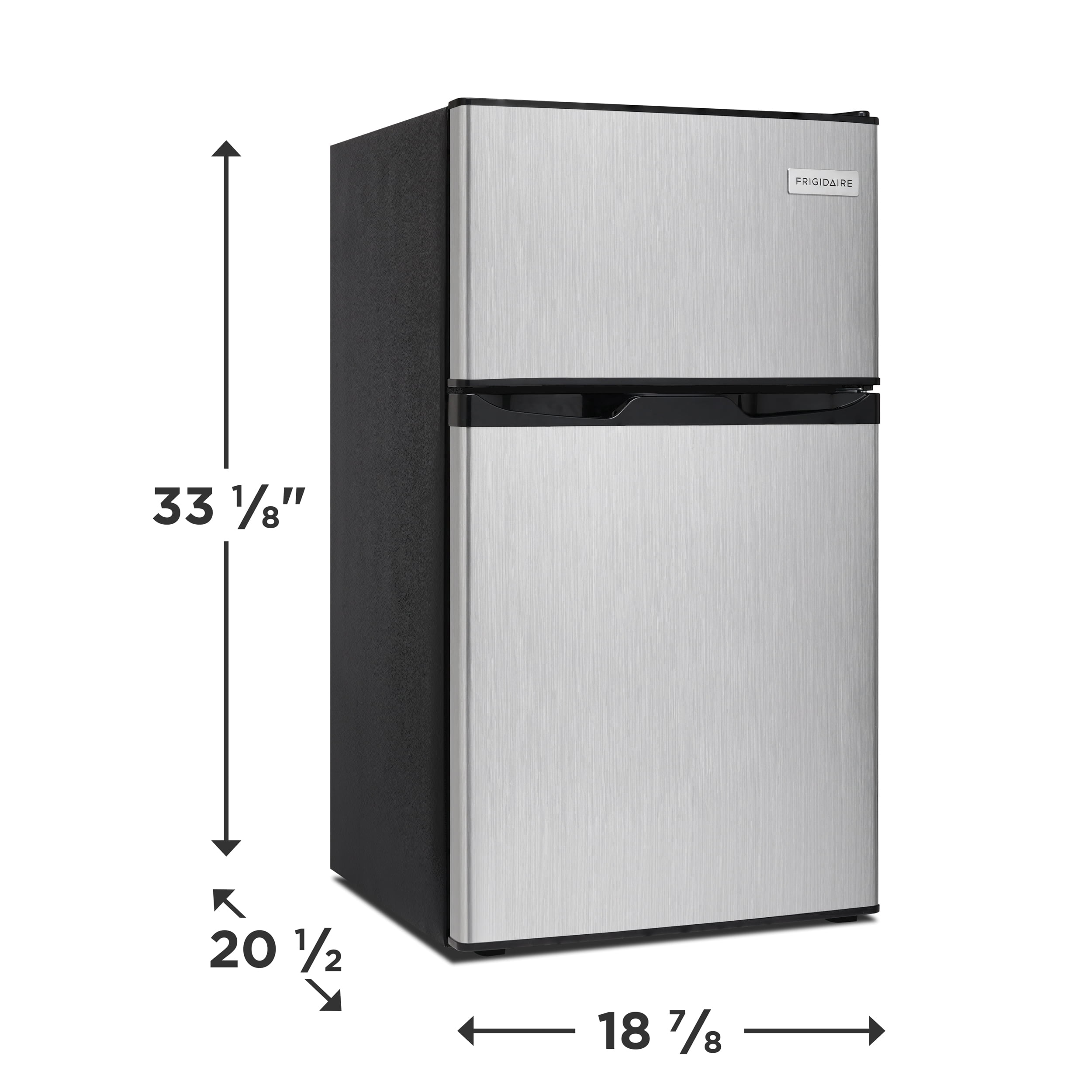 Frigidaire 3.2 Cu. Ft. 2 Door Compact Refrigerator, Stainless Steel