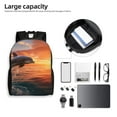 thumbnail image 6 of Fotbe Sunset Dancing Dolphin B Travel Laptop Backpack, Business Slim Sturdy Laptops Backpack, Water Resistant College School Computer Bag Gift for Men & Women Fits 15.6 Inch Notebook, 6 of 8