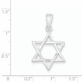 thumbnail image 2 of Sterling Silver Star Of David Charm (25 X 20) Made In India qc2887, 2 of 2