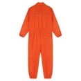 thumbnail image 6 of Miaeowve Men's Long Sleeve Coverall Action Back Coverall with Zipper Pockets Mechanic Uniform Jumpsuit Orange 175/XL, 6 of 6
