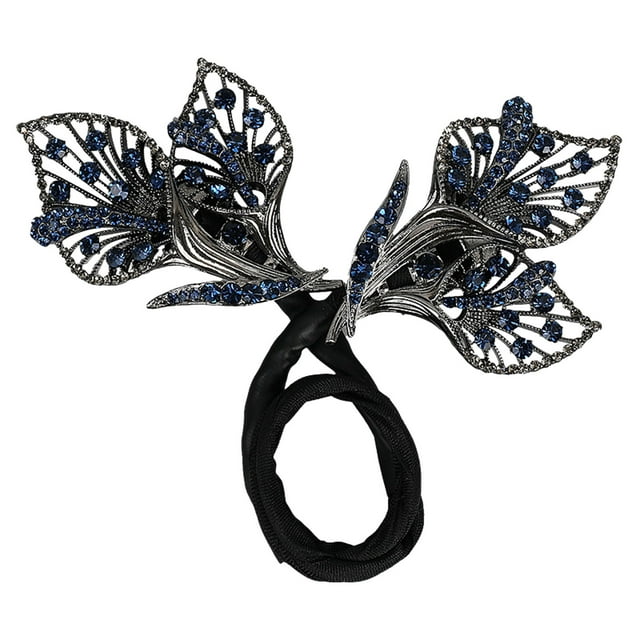 Pinza para el pelo con flor de strass, moldeador de moño, Lazy Hair Twister, peinado rápido en 5 segundos para moño francés, moño alto, pelo grueso o fino, accesorio para mujer