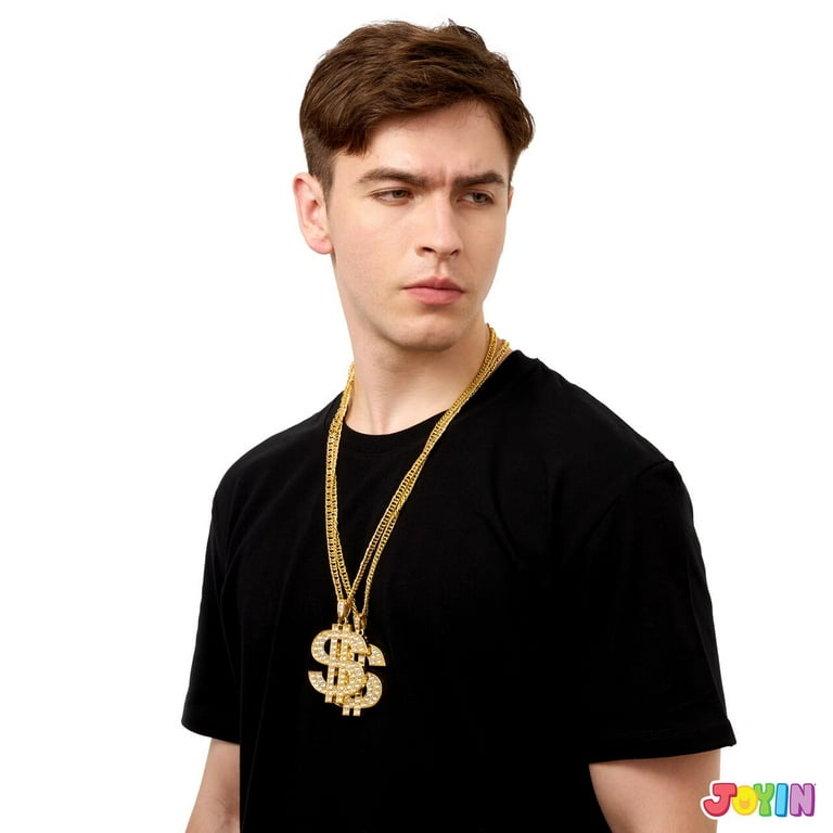 Mens Dollar Medallion On Chain Costume Accessories Male Halloween Mens Dollar Medallion On Chain Costume Accessories Male Halloween