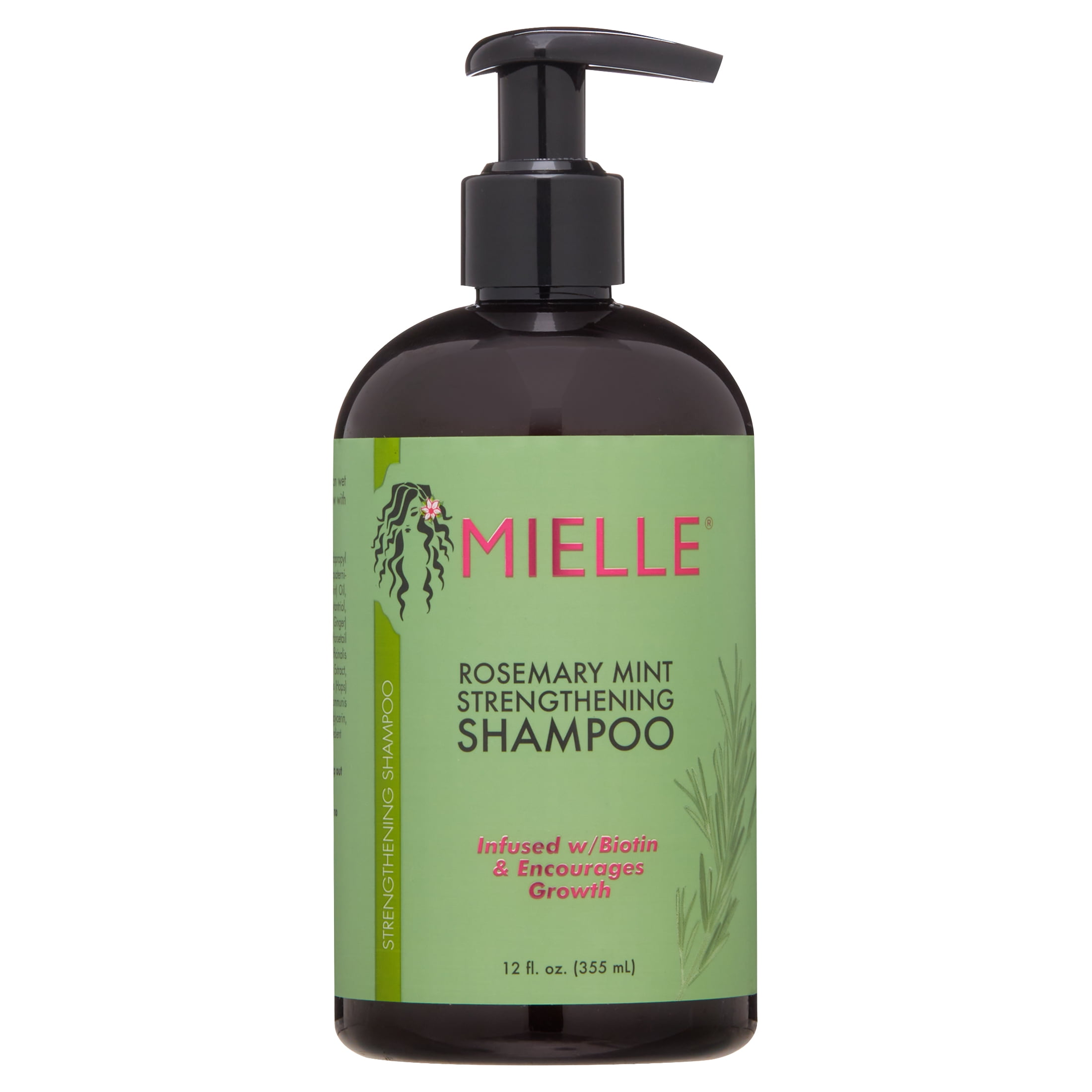 Mielle Rosemary Mint Nourishing Strengthening Daily Shampoo With 12 fl oz, All Hair Types -