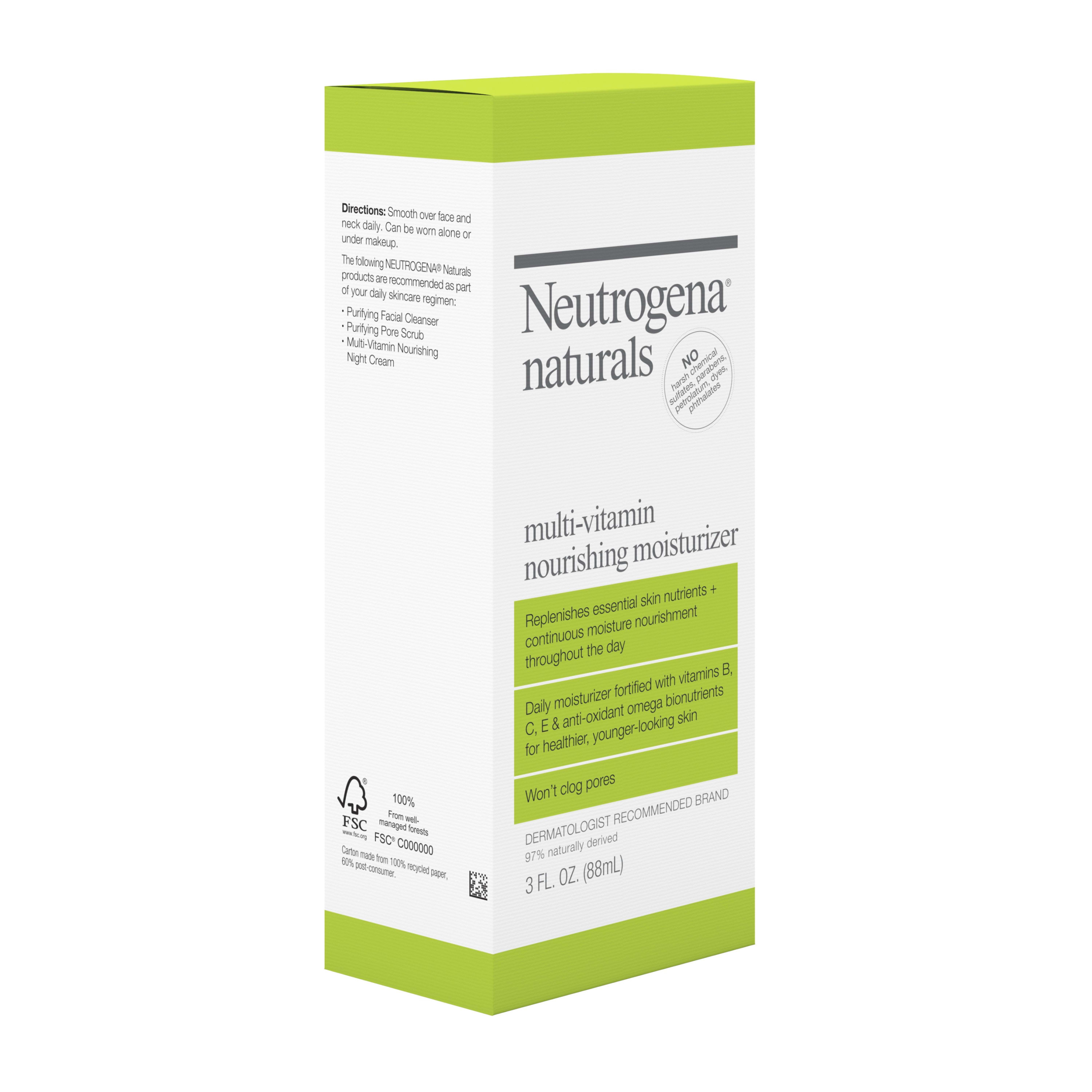 Neutrogena Naturals Multi-Vitamin Nourishing Daily Face Moisturizer, 3 fl oz - image 5 of 9