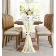 thumbnail image 2 of WARM HOME DESIGNS 8 Yards Ivory Chiffon Fabric for Kitchen or Wedding Arch Decorations. CF 288 IVORY, 2 of 5