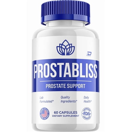 Prostabliss Supplement for Men – Prosta Bliss Pills Advanced Formula, 1 Pack, 60 Capsules