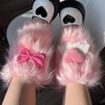 thumbnail image 3 of Japanese Plush Leg Sleeves Stylish Winter Accessory for Women 3D Heart and Bowknot Thick Leg Warmers Boot Covers, 3 of 8