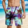 thumbnail image 7 of Purcolt Mens Swim Trunks with Compression Liner 5 inch Inseam Quick Dry 2 in 1 Swimming Board Beach Shorts with Pockets, 7 of 7
