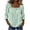 a-Green41, variant on Womens Solid Color Square Neck Lace Trim Three Quarter Sleeve Blouse Casual Loose Fit Textured Top With Crochet Neckline For Everyday Wear Black M
