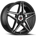 thumbnail image 2 of 17x7.5 Spec-1 SP-54 Gloss Black & Machined Wheel 5x112/5x4.5 (42mm), 2 of 2