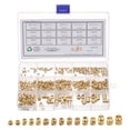thumbnail image 1 of 360Pack M2 M2.5 M3 M4 M5 M6 Metric Threaded Inserts Brass Heat Set Insert Knurled Nuts Assortment Kit, 3D Printing Brass Nuts Female Threaded Inserts Nuts, 1 of 7