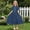 03 Blue, variant on Girls'Solid Short Sleeve Ruffle Hem Maxi Dress, Casual Dress for School and Every Occasions