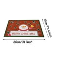 thumbnail image 2 of Tapis de Porte Rouges de Noël pour Entrée Extérieure, Tapis de Porte d'Entrée de Noël pour l'Intérieur, Tapis Brossé pour Vestibule de Porte d'Entrée, Tapis d'Entrée de Noël Anti-Saleté, Pas de Lavage, la Saleté Peut Être Coupée, Tapis Antidérapant, 2 of 8