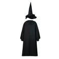 thumbnail image 2 of qolati Cloak with Hood for Men Vintage Steampunk Medieval Cloaks Coat Renaissance Lace Up Gothic Robe, 2 of 6