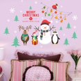 thumbnail image 1 of Christmas Wall Stickers,Xmas Window Clings Holiday Decorations,Snowflake Snowman Reindeer Penguin Christmas Tree ,DIY Wall Window Door Mural Decal for Showcase Kid's Living Room Bedroom, 1 of 7